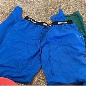 Size large tall greys anatomy royal blue scrub bottoms